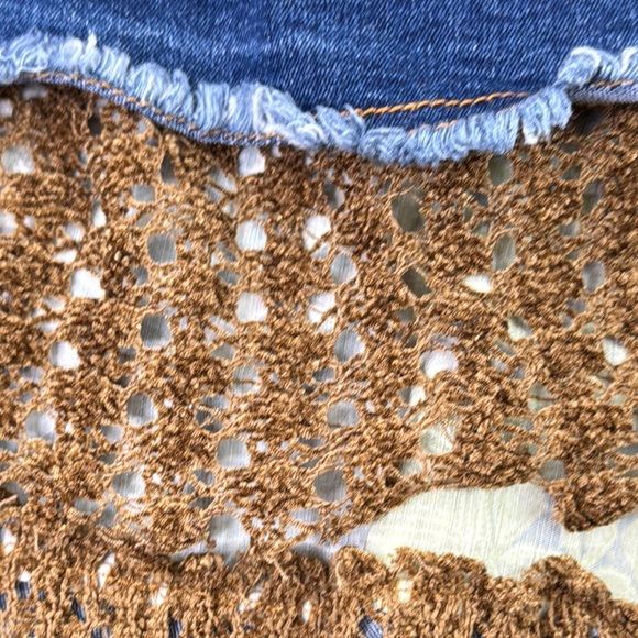 Vintage Simon Chang Whimsical Denim Skirt - Picture 9 of 12